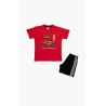 Πυτζάμα Παιδική Καλοκαιρινή Minerva Off Road Κόκκινο No10 61955-118