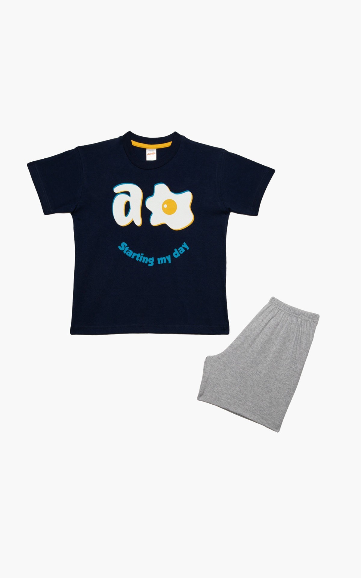 Πυτζάμα Παιδική Καλοκαιρινή Minerva Starting my Day Marine No8 61953-200