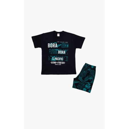 Πυτζάμα Παιδική Καλοκαιρινή Minerva Bora Bora Marine No10 61948-200