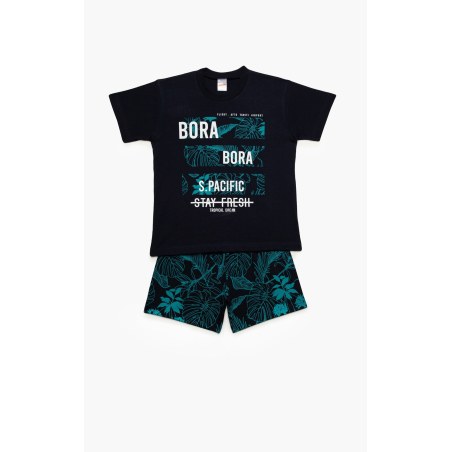 Πυτζάμα Παιδική Καλοκαιρινή Minerva Bora Bora Marine No8 61948-200