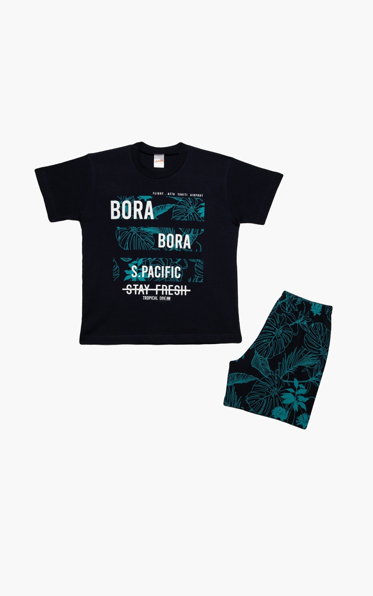 Πυτζάμα Παιδική Καλοκαιρινή Minerva Bora Bora Marine No6 61948-200