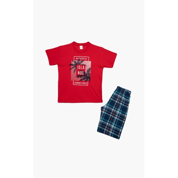 Πυτζάμα Παιδική Καλοκαιρινή Minerva Islands Κόκκινο No8...