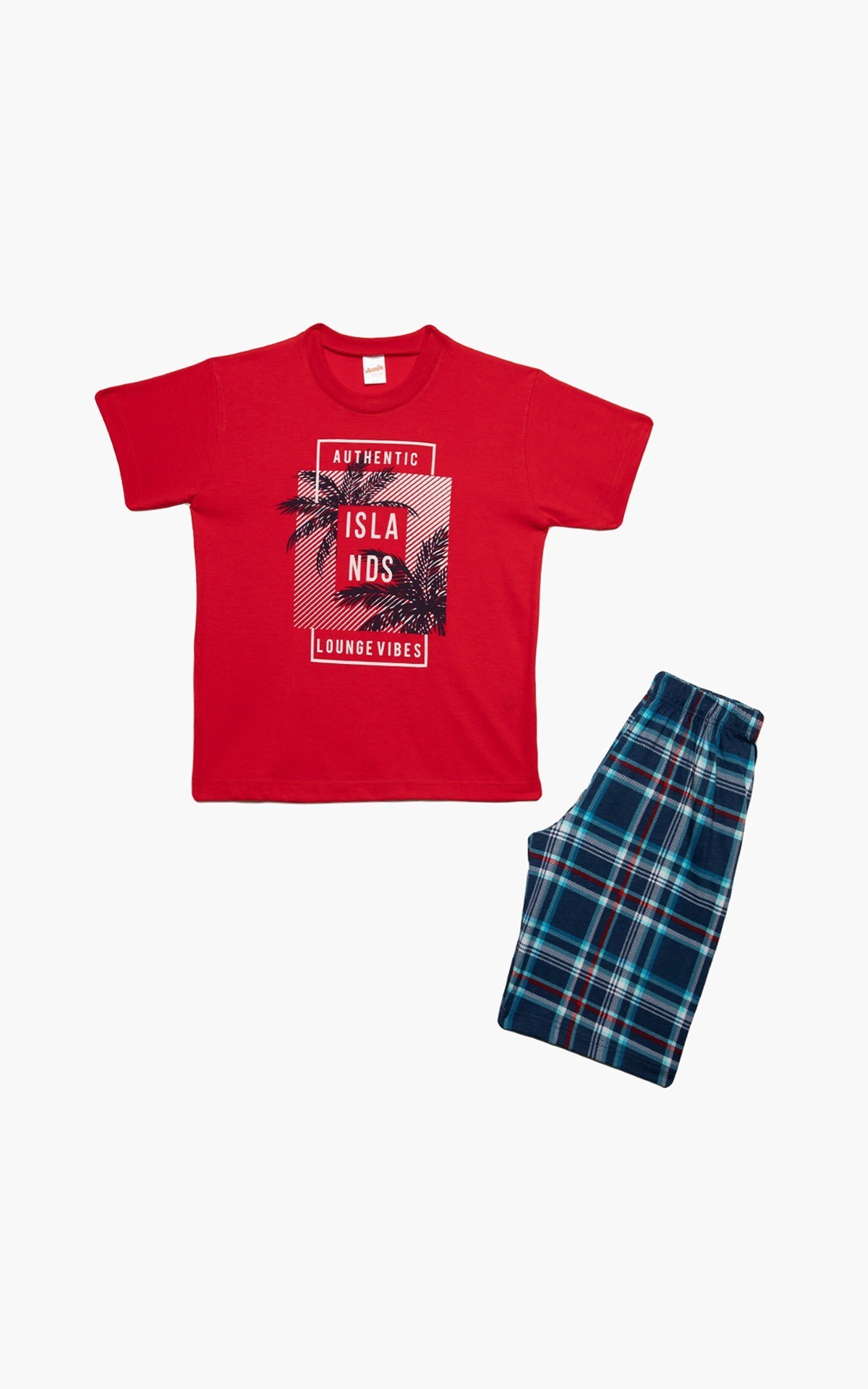 Πυτζάμα Παιδική Καλοκαιρινή Minerva Islands Κόκκινο No8 61947-118