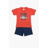 Πυτζάμα Βρεφική Καλοκαιρινή Minerva Surf Crew Κοραλί No 3 61946-471