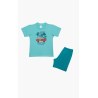 Πυτζάμα Βρεφική Καλοκαιρινή Minerva Surf Crew Τυρκουάζ No 3 61946-153