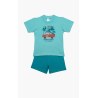 Πυτζάμα Βρεφική Καλοκαιρινή Minerva Surf Crew Τυρκουάζ No 3 61946-153