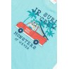 Πυτζάμα Βρεφική Καλοκαιρινή Minerva Surf Crew Τυρκουάζ No 3 61946-153