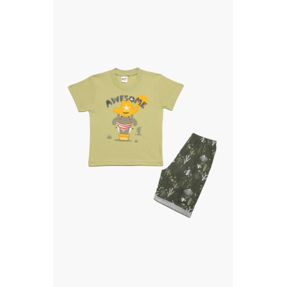 Πυτζάμα Βρεφική Καλοκαιρινή Minerva Awesome Βεραμάν No 2...