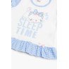Πυτζάμα Βρεφική Καλοκαιρινή Minerva Sleep Time Λευκό No 4 61933-005