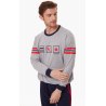 Πυτζάμα Ανδρική Minerva Cheked Γκρι Medium 70944-023
