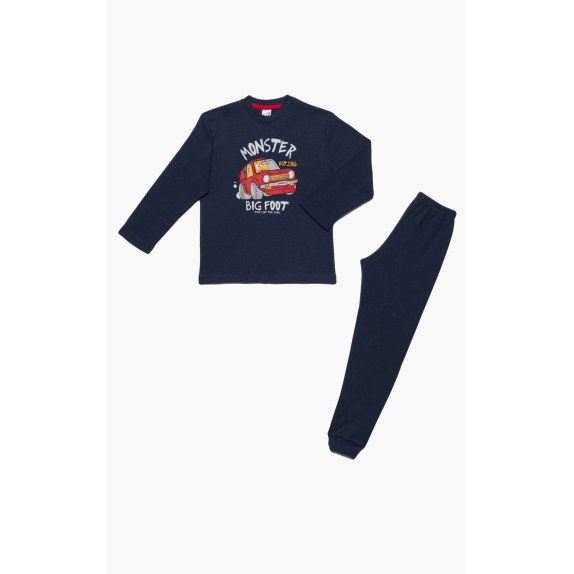 Πυτζάμα Παιδική για Αγόρι Monster Navy No12 61917-120