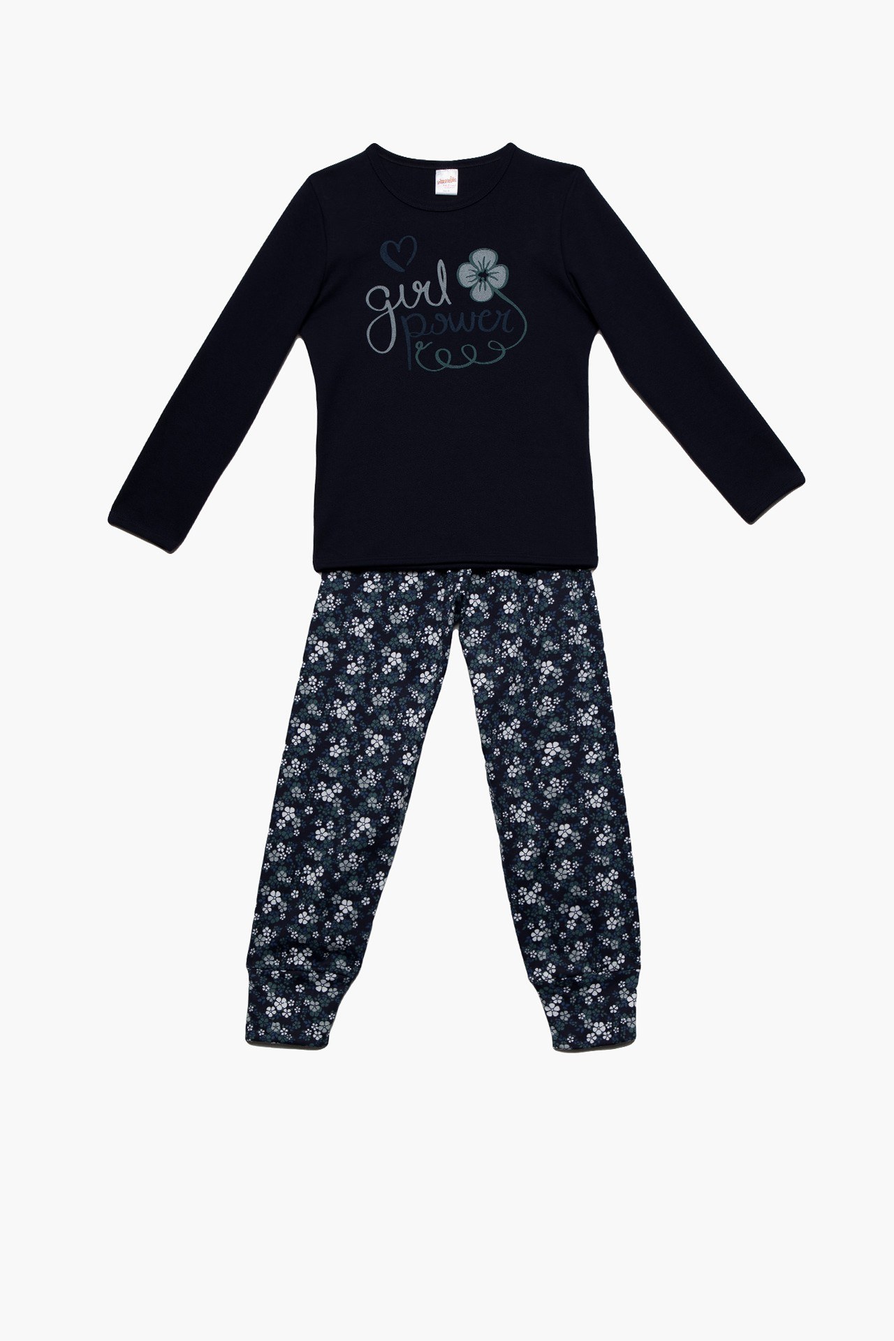 Πυτζάμα Παιδική για Κορίτσι Minerva Girl Power Navy No4 61892-100
