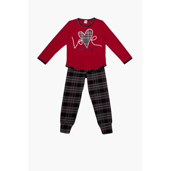 Πυτζάμα Παιδική για Κορίτσι Minerva Love your Self...