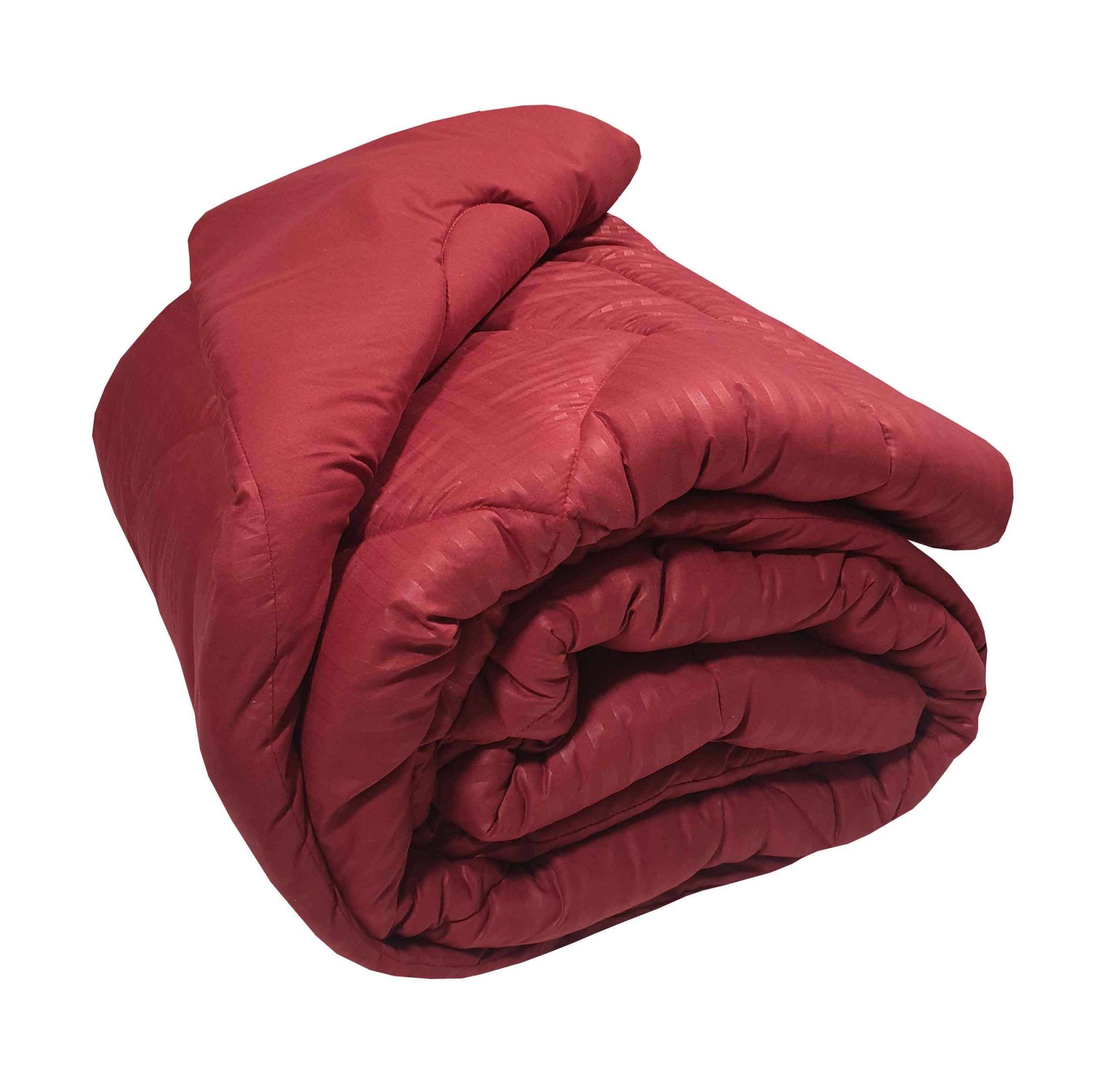 Πάπλωμα Μικροϊνών Stripe ΚΟΜΒΟΣ Bordeaux Satin Stripe -