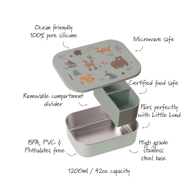 Δοχείο Φαγητού Σιλικόνης Με Χωρίσματα Filibabba...