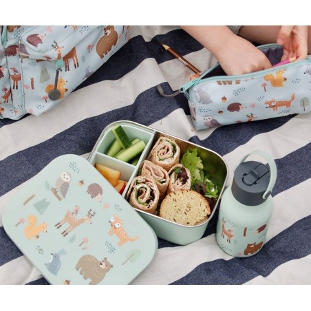 Δοχείο Φαγητού Σιλικόνης Με Χωρίσματα Filibabba Woodland 1200ml