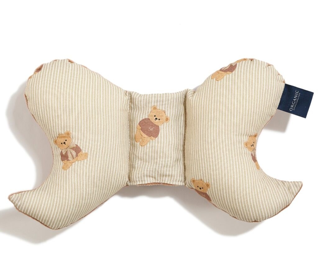 Βρεφικό Μαξιλάρι La Millou Organic Jersey Angel's Wings Baby Bear Velvet Mocca