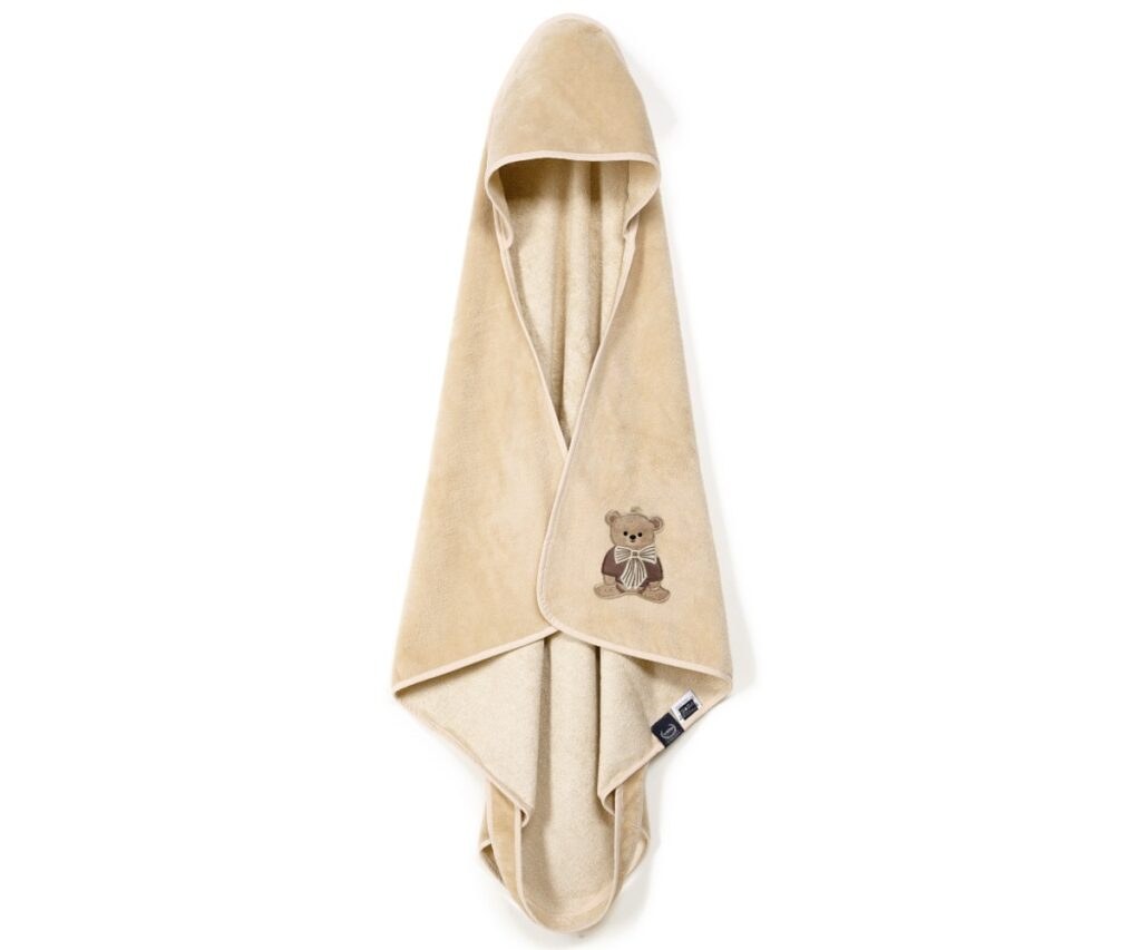 La Millou Πετσέτα Bamboo La Millou Newborn Baby Bear Sand 85X85
