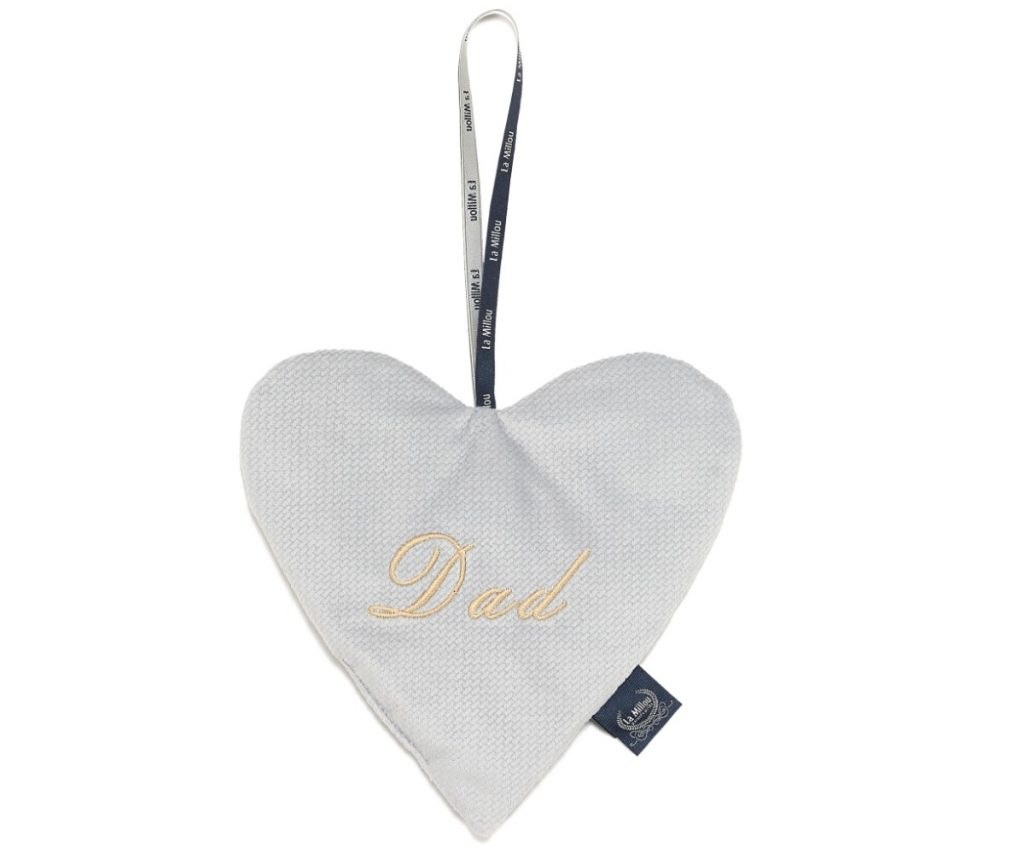 Διακοσμητική Velvet Καρδιά ''Dad'' Grey