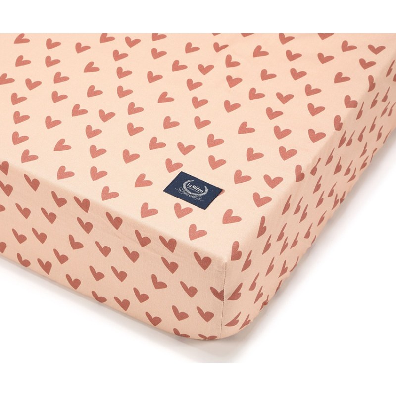 Σεντόνι κούνιας La Millou heartbeat pink 70x140