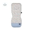 Προστατευτικό Καροτσιού La Millou Organic Jersey Heartbeat Blue Velvet Wind Blue (5 Σημείων)
