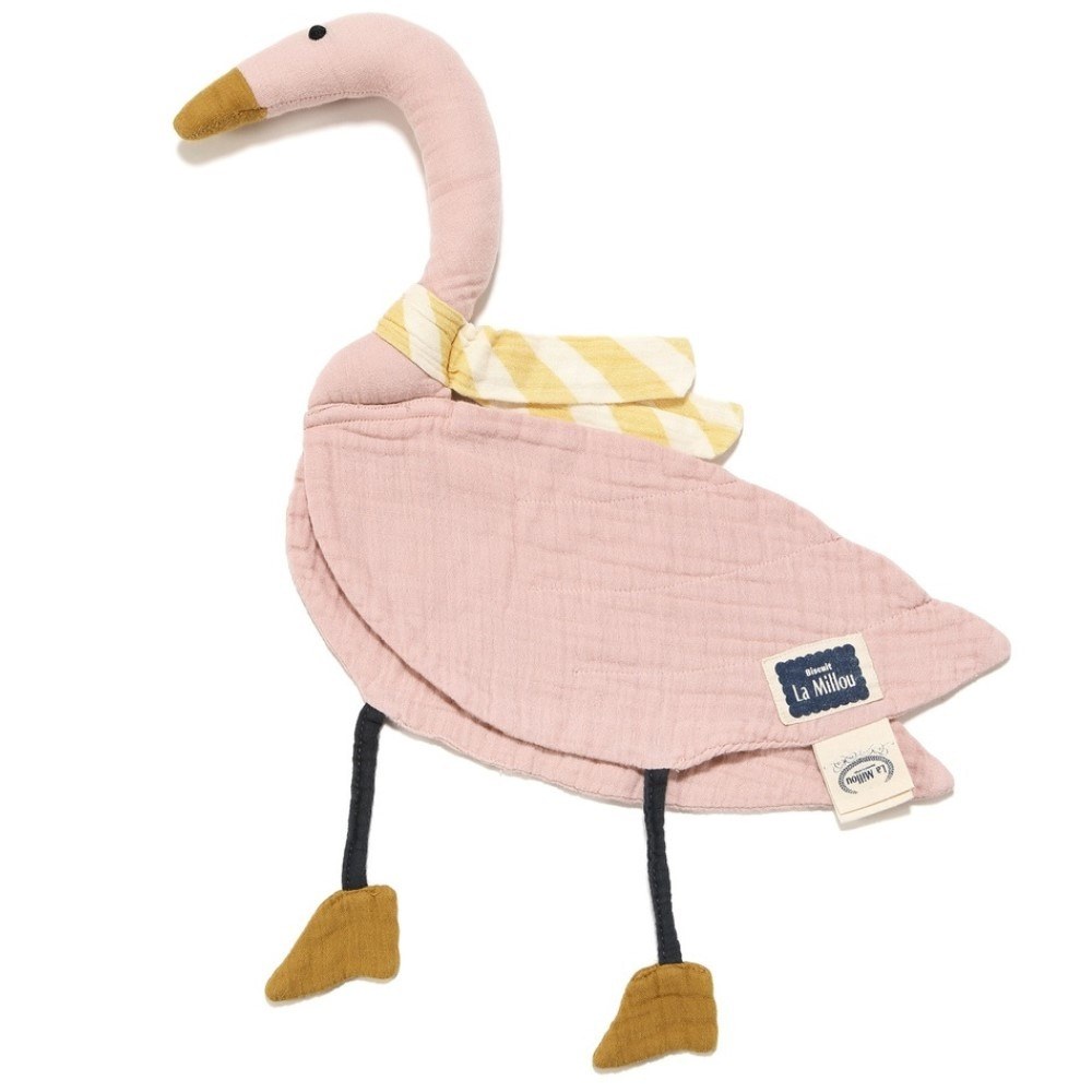 La Millou Πανάκι Ύπνου Και Αγκαλιάς La Millou Dou Dou Μουσελίνας Pink Swan