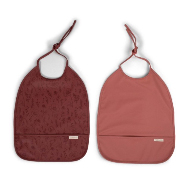 Σαλιάρα Με Θήκη Filibabba Σετ 2τεμ. Fall Flowers