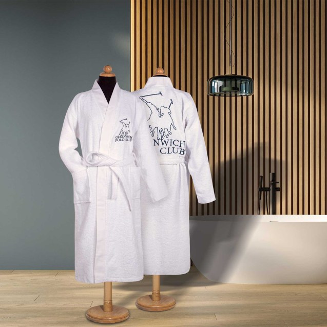 Μπουρνούζι Greenwich Polo Club 3211 White LARGE