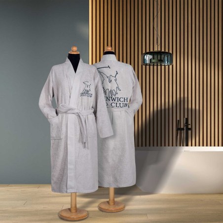 Μπουρνούζι Greenwich Polo Club 3213 Light Grey LARGE