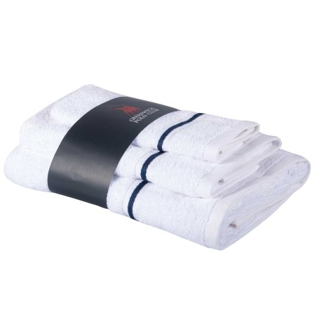 Σετ Πετσέτες 3 Τεμαχίων Greenwich Polo Club 4100 White 30x50,50x90,70x140