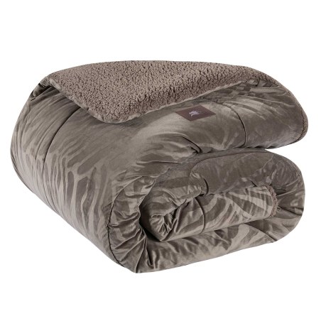 Κουβερτοπάπλωμα King Size με Γούνα Sherpa Greenwich Polo Club 4433 Taupe 240x250