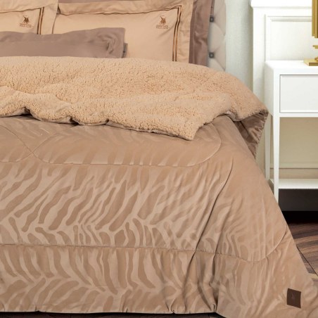 Κουβερτοπάπλωμα King Size με Γούνα Sherpa Greenwich Polo Club 4434 Beige 240x250