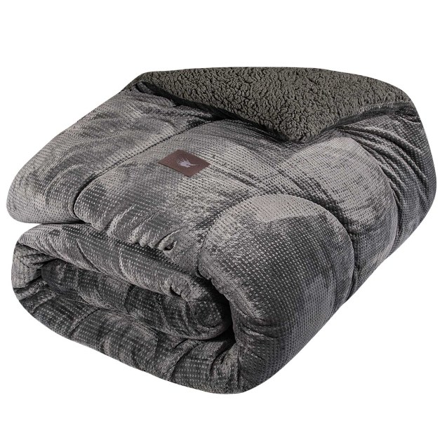 Κουβερτοπάπλωμα Υπέρδιπλο με Γούνα Sherpa...