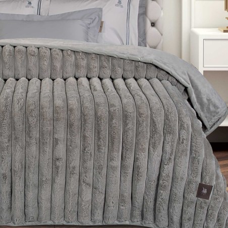 Κουβέρτα Γούνινη Υπέρδιπλη Greenwich Polo Club 3831 Taupe 220x240