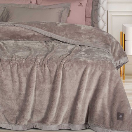 Κουβέρτα Βελουτέ King Size Greenwich Polo Club 3973 Dusty Lilac 240x250