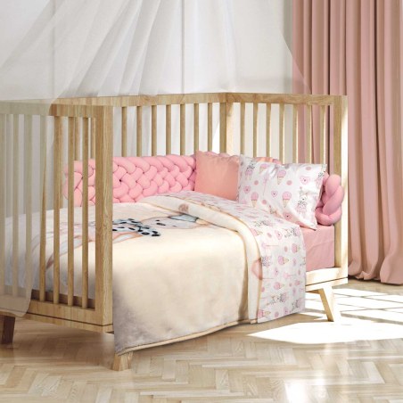 Κουβέρτα Βελουτέ Κούνιας Greenwich Polo Club 8859 Cream 110x140