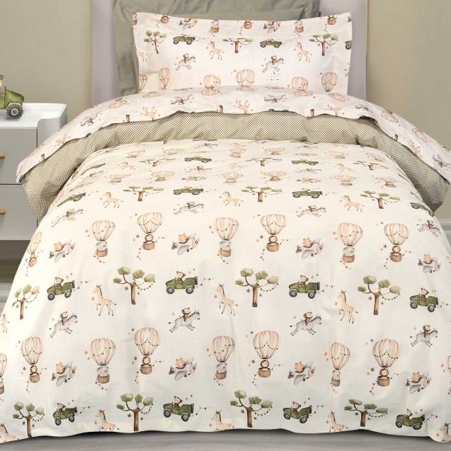 Σετ Παιδικά Σεντόνια Μονά 3 Τεμαχίων Greenwich...