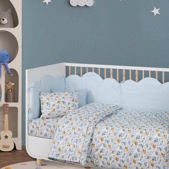 Σετ Σεντόνια Κούνιας 3 Τεμαχίων Das Baby 4977 Taupe-Mint...