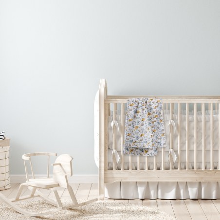 Σετ Σεντόνια Λίκνου 2 Τεμαχίων Das Baby 4977 Taupe-Mint 70x120