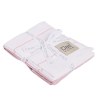 Σετ Ποτηρόπανα 2 Τεμαχίων Das Home 0828 White-Pink 30x50