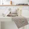 Σετ Ποτηρόπανα 2 Τεμαχίων Das Home 0825 Taupe-White 30x50
