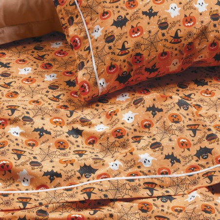 Σετ Παιδικά Σεντόνια Μονά 3 Τεμαχίων Das Kids 4969 Orange 170x260