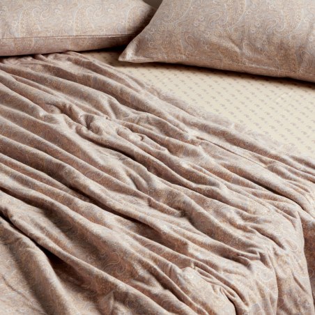 Σετ Σεντόνια Φανελένια Υπέρδιπλα 4 Τεμαχίων Das Home 9680 Yellow-Grey 230x260