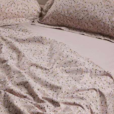 Σετ Σεντόνια Υπέρδιπλα με Λάστιχο 4 Τεμαχίων Das Home 5434 Taupe 170x200+35