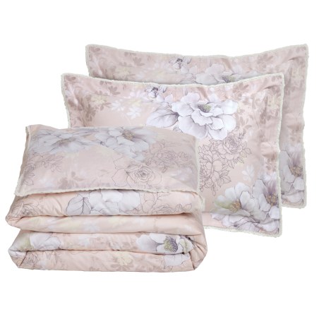 Σετ Σεντόνια King Size 4 Τεμαχίων Das Home 1711 Pink-Grey 250x270