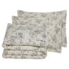 Σετ Σεντόνια King Size 4 Τεμαχίων Das Home 1712 Ivory-Grey 250x270