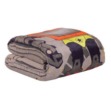 Παιδικό Κουβερτοπάπλωμα με Γούνα Sherpa Μονό Das Home 4974 Grey 160x220