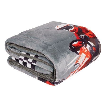 Παιδικό Κουβερτοπάπλωμα με Γούνα Sherpa Μονό Das Home 4976 Grey 160x220