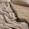 Κουβερτοπάπλωμα Μονό με Γούνα Sherpa Das Home 1367 Taupe 160x220