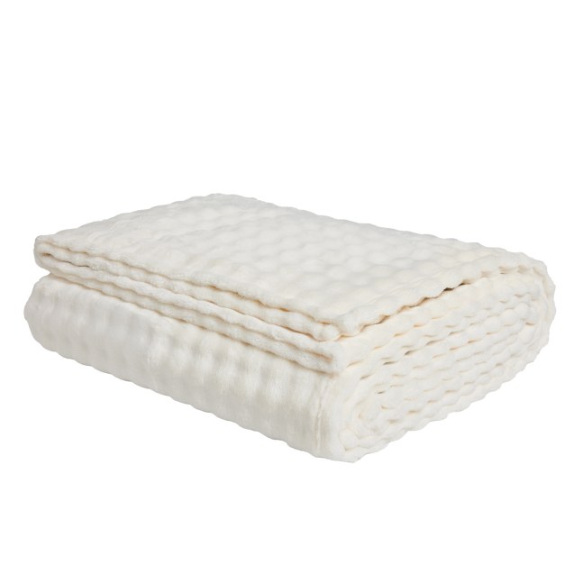 Κουβέρτα Fleece Μονή Das Home 1369 Ivory 160x220